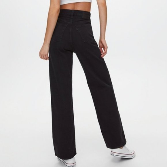 Levi's High Loose Jeans in Trainwreck Black - Picture 4 of 12